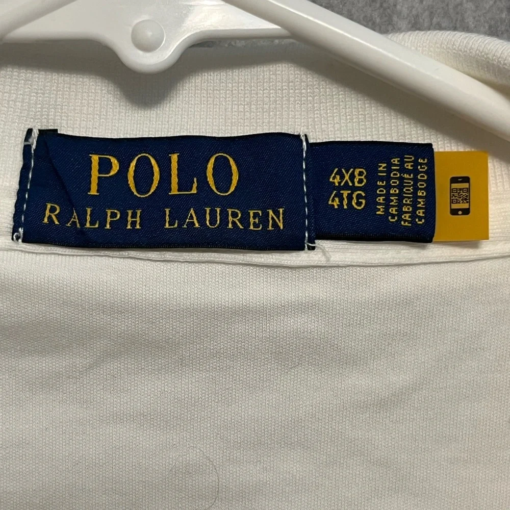 Polo Ralph Lauren Mens 4XB Classic Fit Short Sleeve Soft Touch Polo Shirt White